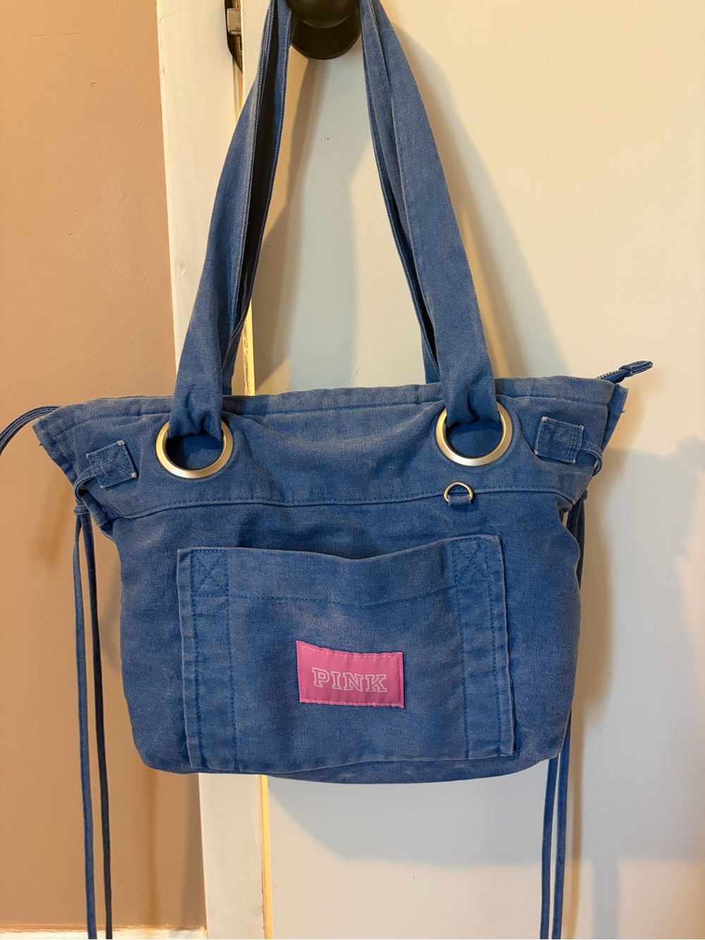 VS/Pink denim bag